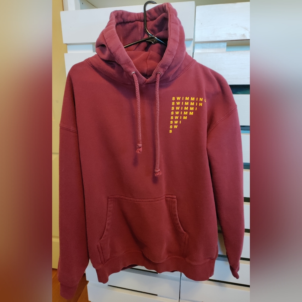 Mac Miller Swimming Hoodie burgundy large most dope
